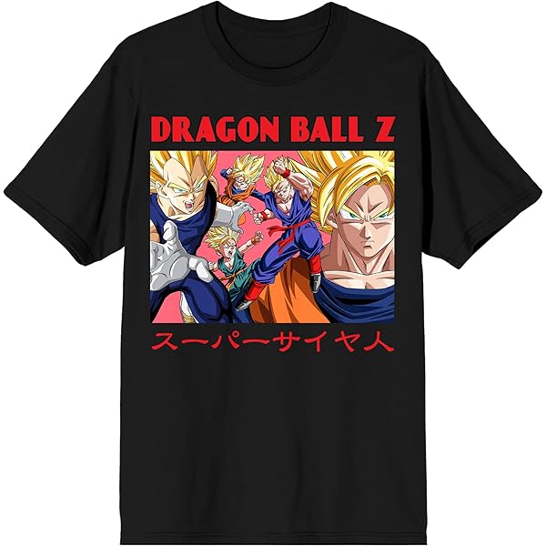 Amazon.com: Dragon Ball Z Cell Goku and Gohan Men's Black T